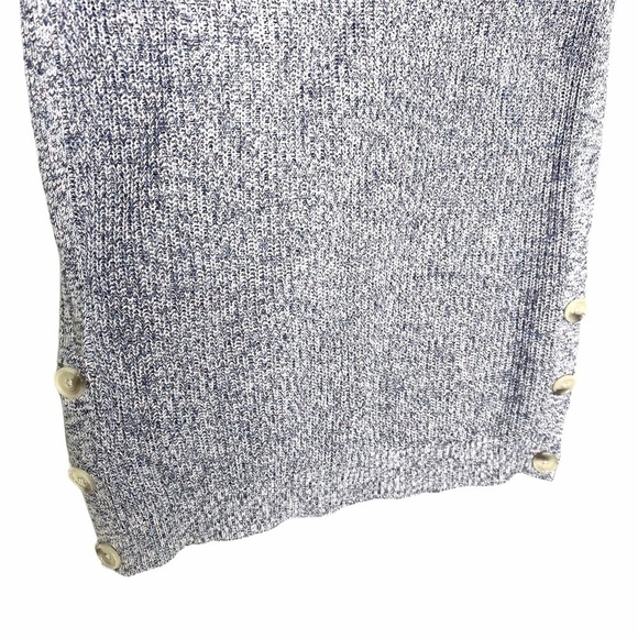 LOFT Cotton Sweater Side button detail - Picture 5 of 11